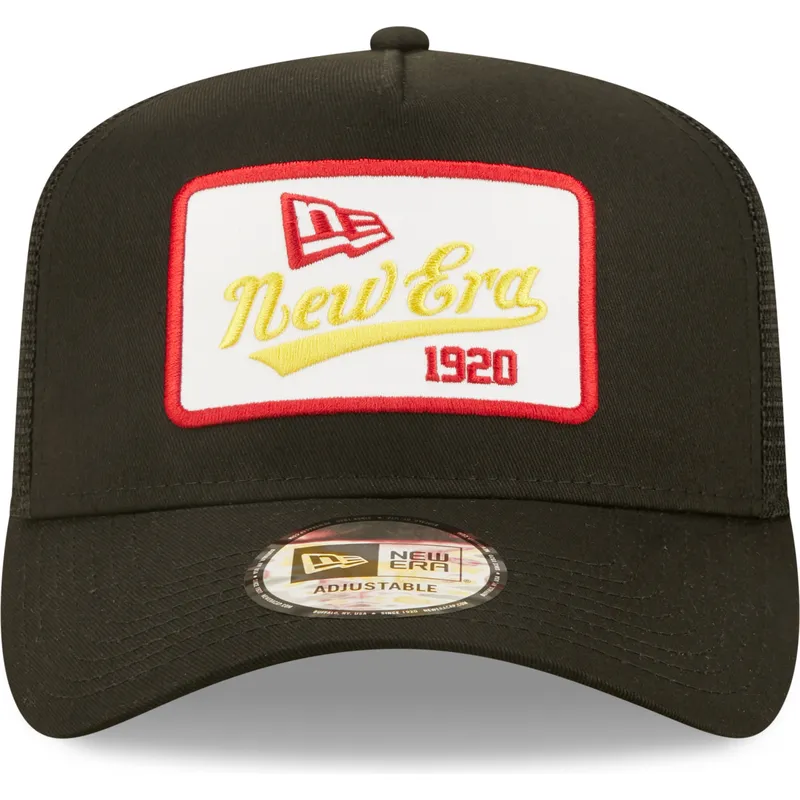mutzen-gebogen-schwarz-snapback-a-frame-von-new-era mutzen-gebogen-schwarz-snapback-a-frame-von-new-era
