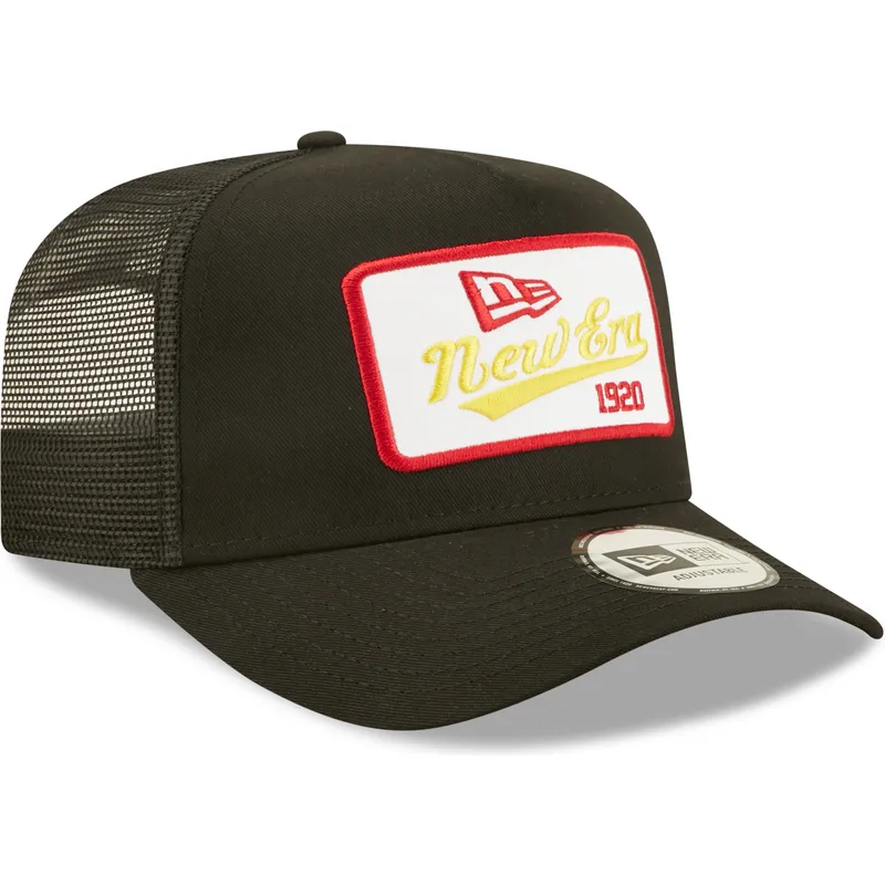 mutzen-gebogen-schwarz-snapback-a-frame-von-new-era mutzen-gebogen-schwarz-snapback-a-frame-von-new-era