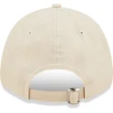 beige-gebogene-verstellbare-9forty-linen-kappe-der-new-york-yankees-mlb-von-new-era