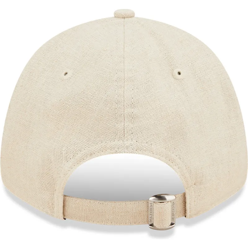 gorra-curva-beige-ajustable-9forty-linen-de-new-york-yankees-mlb-de-new-era