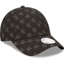 gorra-curva-negra-ajustable-para-mujer-9forty-monogram-de-new-york-yankees-mlb-de-new-era