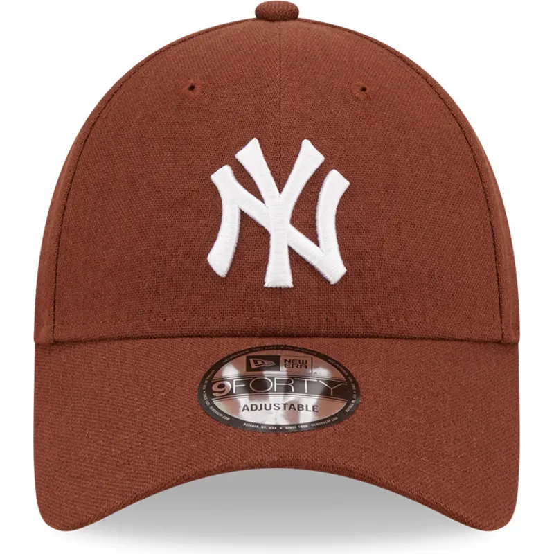 mutzen-gebogen-braun-verstellbares-band-9forty-linen-der-new-york-yankees-mlb-von-new-era mutzen-gebogen-braun-verstellbares-band-9forty-linen-der-new-york-yankees-mlb-von-new-era