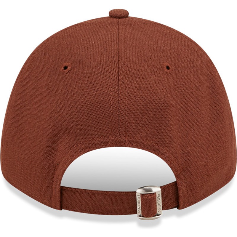 new-era-curved-brim-9forty-linen-new-york-yankees-mlb-brown-adjustable-cap