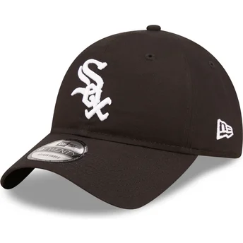 Cappellino curvo nero regolabile 9TWENTY League Essential di Chicago White Sox MLB di New Era