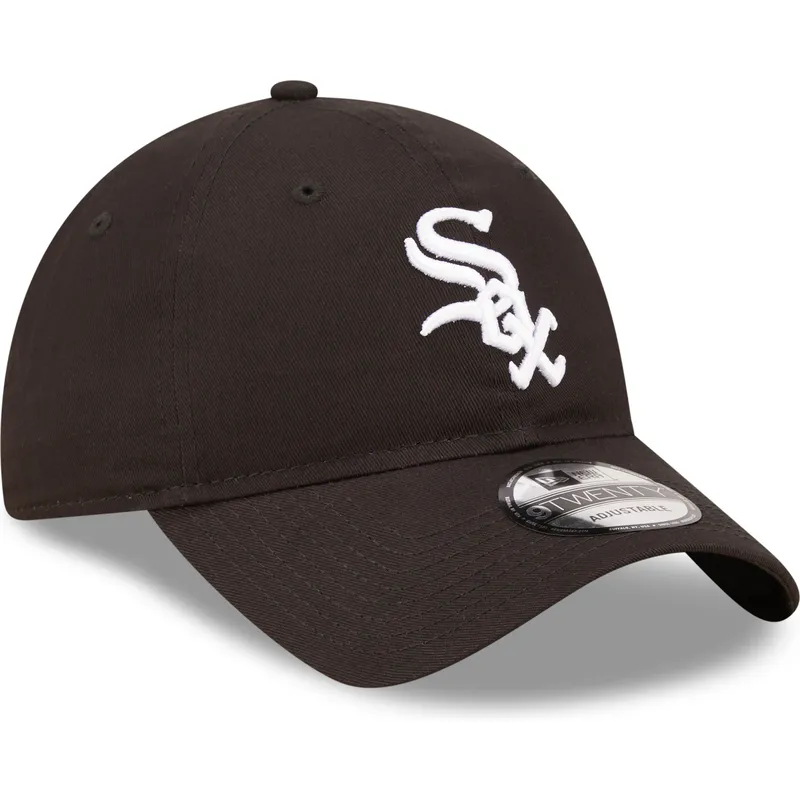 cappellino-curvo-nero-regolabile-9twenty-league-essential-di-chicago-white-sox-mlb-di-new-era