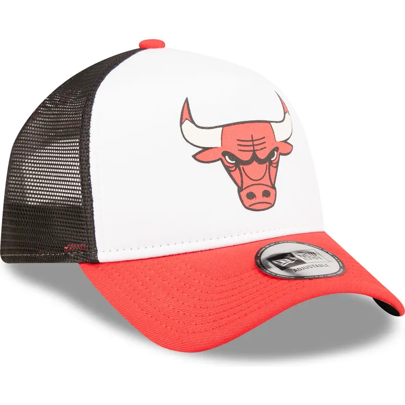 cappellino-trucker-bianco-nero-e-rosso-a-frame-team-colour-di-chicago-bulls-nba-di-new-era