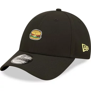 New Era Curved Brim Good Burger Good Life 9FORTY Food Icon Black Adjustable Cap