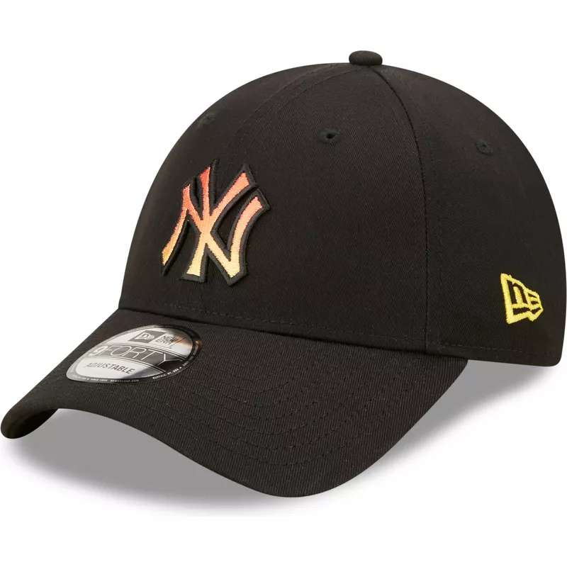 Igualmente máximo caloría Gorra curva negra ajustable con logo naranja 9FORTY Gradient Infill de New  York Yankees MLB de New Era: Caphunters.ch