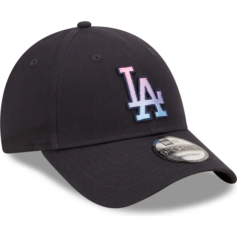 cappelli-curva-blu-marino-cinghia-regolabile-9forty-gradient-infill-dei-los-angeles-dodgers-mlb-di-new-era