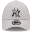 cappellino-curvo-grigio-regolabile-9forty-seasonal-infill-dei-new-york-yankees-mlb-di-new-era