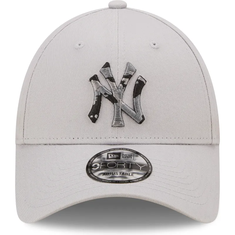 cappelli-curva-grigio-cinghia-regolabile-9forty-seasonal-infill-dei-new-york-yankees-mlb-di-new-era