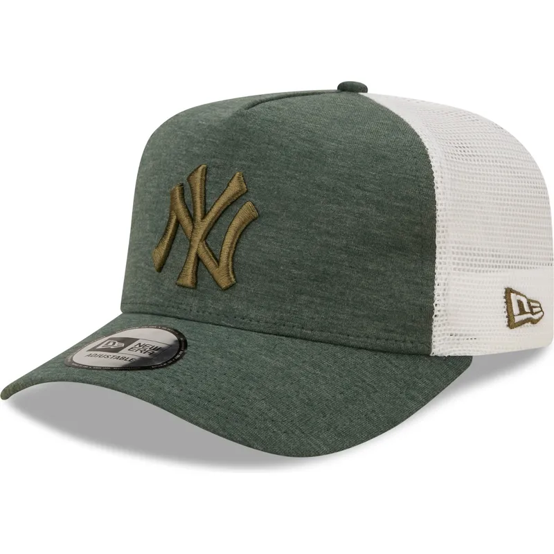 mutzen-gebogen-grun-snapback-a-frame-jersey-essential-der-new-york-yankees-mlb-von-new-era