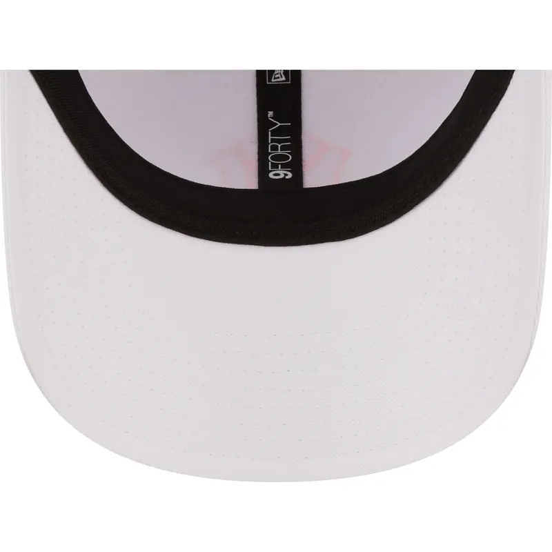 cappelli-curva-bianco-cinghia-regolabile-9forty-neon-outline-dei-new-york-yankees-mlb-di-new-era