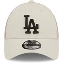 cappelli-curva-beige-cinghia-regolabile-a-frame-home-field-dei-los-angeles-dodgers-mlb-di-new-era