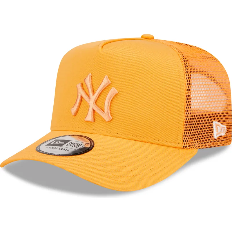 cappelli-curva-arancia-snapback-a-frame-tonal-mesh-dei-new-york-yankees-mlb-di-new-era