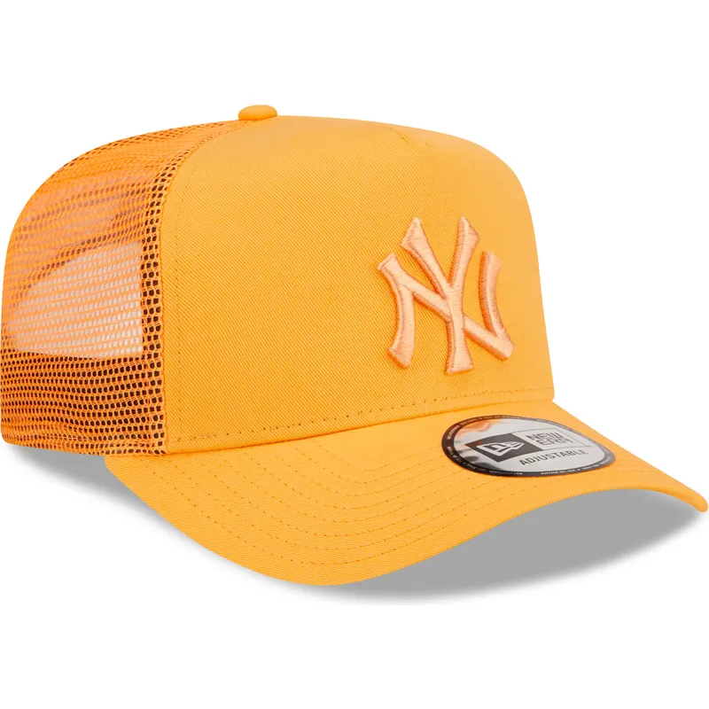 cappelli-curva-arancia-snapback-a-frame-tonal-mesh-dei-new-york-yankees-mlb-di-new-era