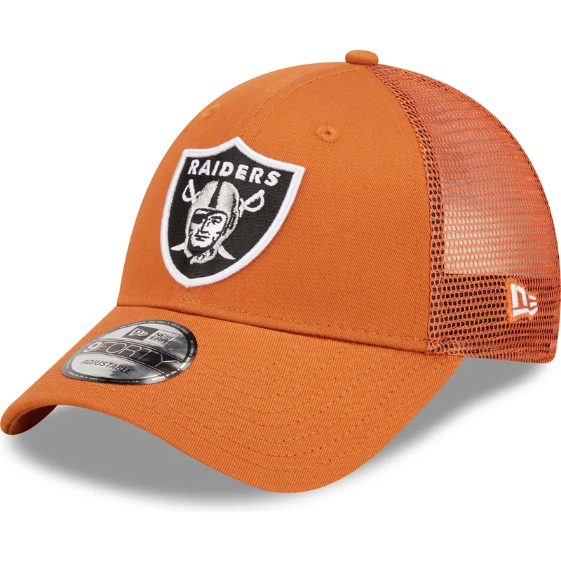 mutzen-gebogen-orange-verstellbares-band-a-frame-home-field-der-las-vegas-raiders-nfl-von-new-era