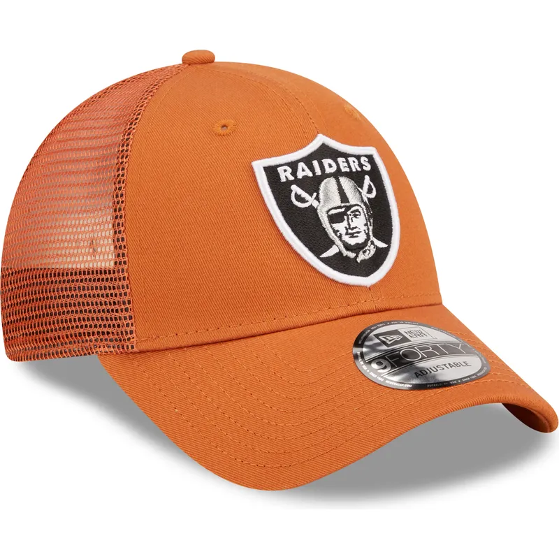 mutzen-gebogen-orange-verstellbares-band-a-frame-home-field-der-las-vegas-raiders-nfl-von-new-era