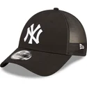cappellino-trucker-nero-regolabile-a-frame-home-field-dei-new-york-yankees-mlb-di-new-era