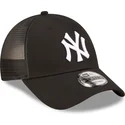 schwarze-verstellbare-trucker-kappe-a-frame-home-field-der-new-york-yankees-mlb-von-new-era