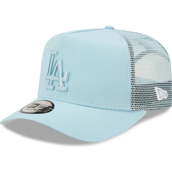 casquette-trucker-bleue-avec-logo-bleu-a-frame-tonal-mesh-los-angeles-dodgers-mlb-new-era