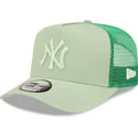 cappelli-curva-verde-snapback-claro-a-frame-tonal-mesh-dei-new-york-yankees-mlb-di-new-era