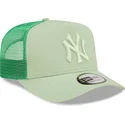 cappelli-curva-verde-snapback-claro-a-frame-tonal-mesh-dei-new-york-yankees-mlb-di-new-era