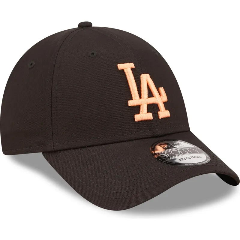 cappelli-curva-nero-cinghia-regolabile-9forty-league-essential-dei-los-angeles-dodgers-mlb-di-new-era