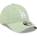 cappellino-curvo-verde-chiaro-regolabile-9forty-league-essential-dei-los-angeles-dodgers-mlb-di-new-era