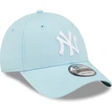cappelli-curva-blu-cinghia-regolabile-claro-9forty-league-essential-dei-new-york-yankees-mlb-di-new-era