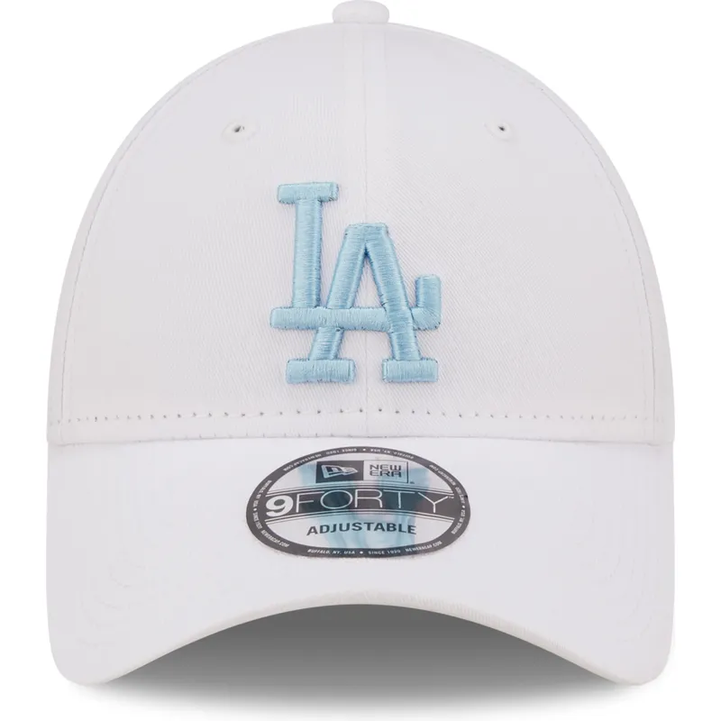 cappelli-curva-bianco-cinghia-regolabile-9forty-league-essential-dei-los-angeles-dodgers-mlb-di-new-era cappelli-curva-bianco-cinghia-regolabile-9forty-league-essential-dei-los-angeles-dodgers-mlb-di-new-era