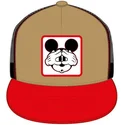 cappellino-trucker-piatto-marrone-e-rosso-mickey-mouse-casf-mo4-disney-di-capslab