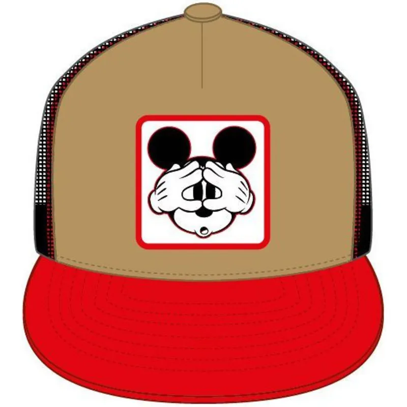 cappelli-piatta-marrone-snapback-mickey-mouse-disney-di-capslab