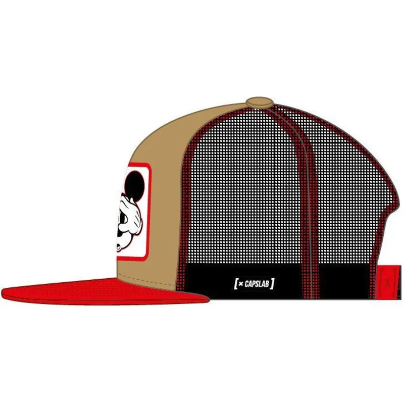 cappelli-piatta-marrone-snapback-mickey-mouse-disney-di-capslab