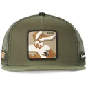 cappelli-piatta-verde-snapback-coyote-looney-tunes-di-capslab