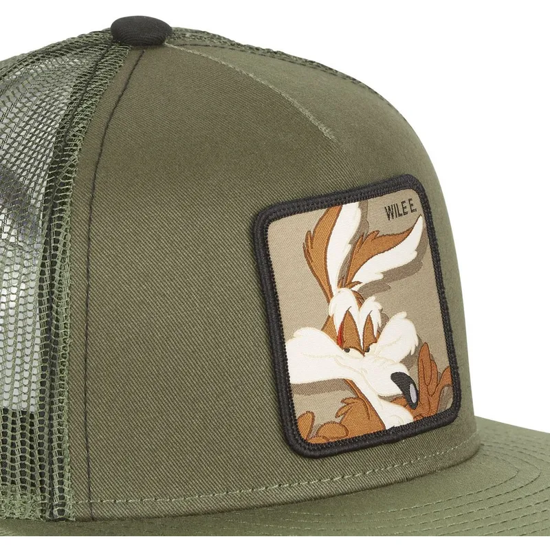 cappelli-piatta-verde-snapback-coyote-looney-tunes-di-capslab cappelli-piatta-verde-snapback-coyote-looney-tunes-di-capslab