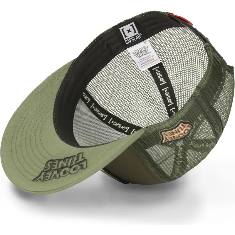 cappelli-piatta-verde-snapback-coyote-looney-tunes-di-capslab cappelli-piatta-verde-snapback-coyote-looney-tunes-di-capslab