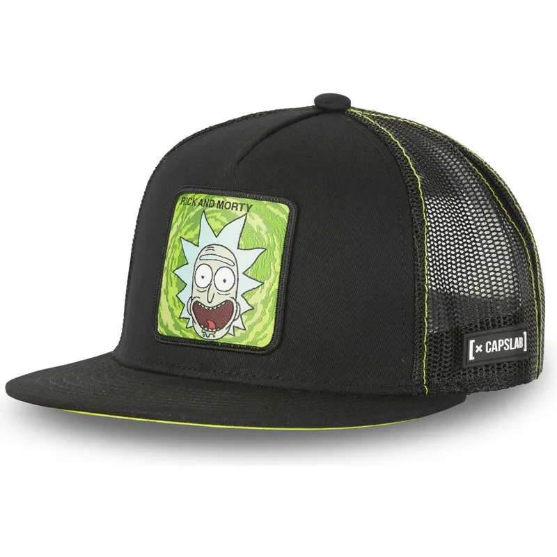 cappelli-piatta-nero-snapback-rick-sanchez-rick-e-morty-di-capslab cappelli-piatta-nero-snapback-rick-sanchez-rick-e-morty-di-capslab