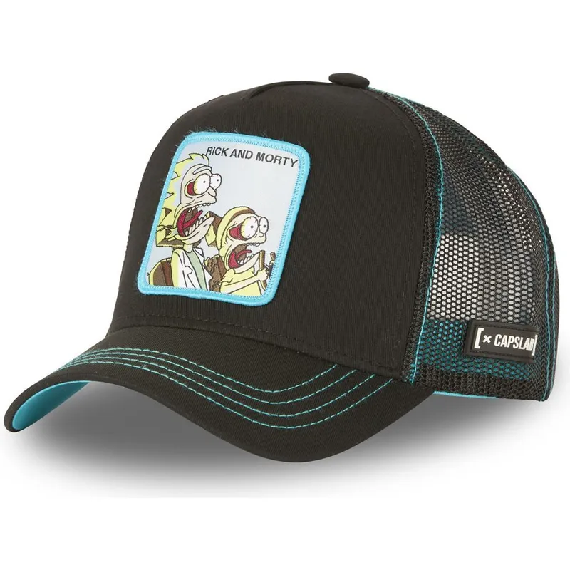 cappellino-trucker-nero-rick-y-morty-re3-rick-y-morty-di-capslab