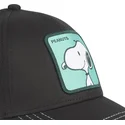 cappellino-curvo-nero-snapback-snoopy-nu1-peanuts-di-capslab