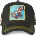 schwarze-trucker-kappe-mario-kart-vic1-super-mario-bros-von-capslab