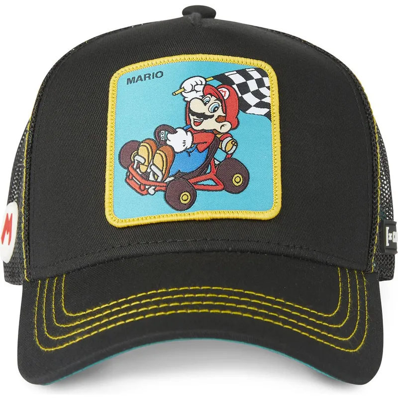 cappelli-curva-nero-snapback-mario-super-mario-bros-di-capslab cappelli-curva-nero-snapback-mario-super-mario-bros-di-capslab
