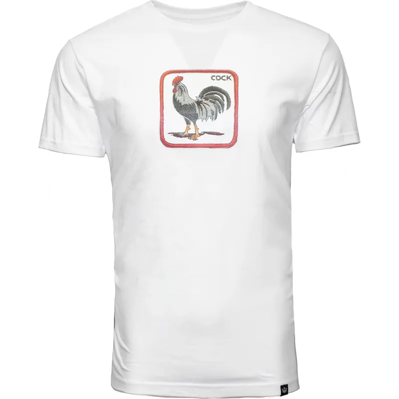 t-shirt-kurzarm-weiss-der-camiseta-manga-corta-blanca-gallo-cock-coop-the-farm-the-farm-von-goorin-bros t-shirt-kurzarm-weiss-der-camiseta-manga-corta-blanca-gallo-cock-coop-the-farm-the-farm-von-goorin-bros