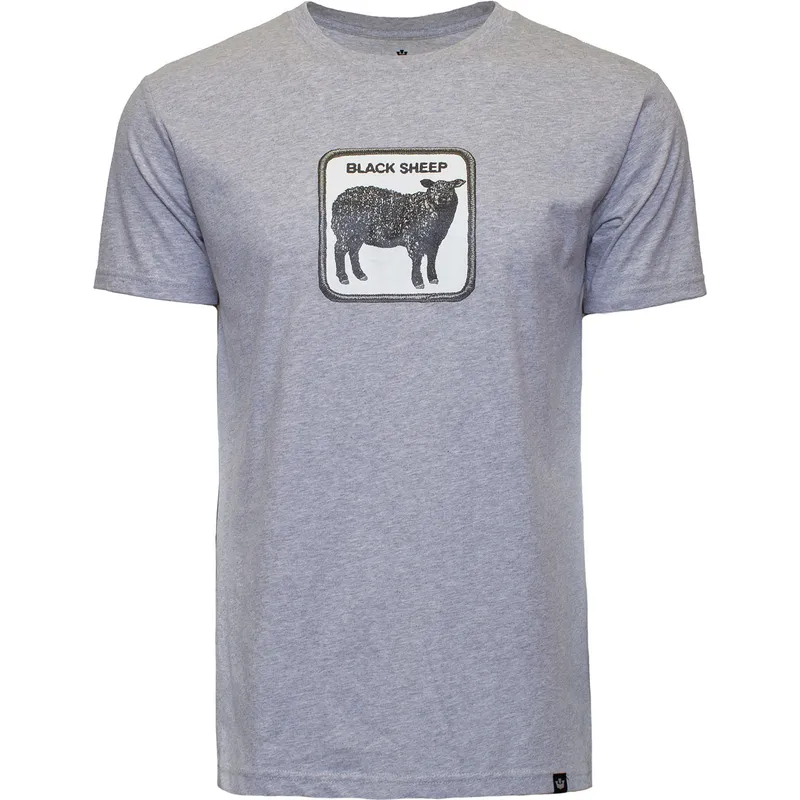 magliette-manica-corta-grigio-dei-camiseta-manga-corta-gris-oveja-black-sheep-outcast-the-farm-the-farm-di-goorin-bros