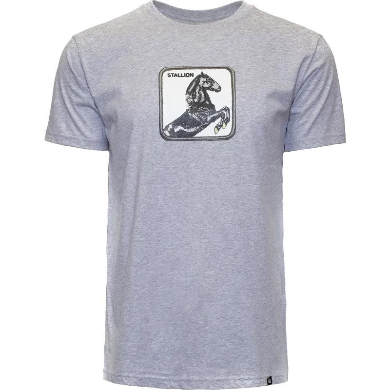 t-shirt-kurzarm-grau-der-camiseta-manga-corta-gris-caballo-stallion-stud-the-farm-the-farm-von-goorin-bros