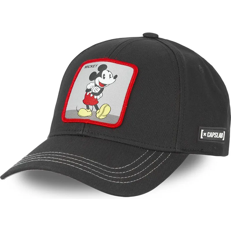 cappelli-curva-nero-cinghia-regolabile-mickey-mouse-disney-di-capslab cappelli-curva-nero-cinghia-regolabile-mickey-mouse-disney-di-capslab