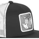 berretto-trucker-piatto-nero-e-bianco-tom-casf-t10-looney-tunes-di-capslab