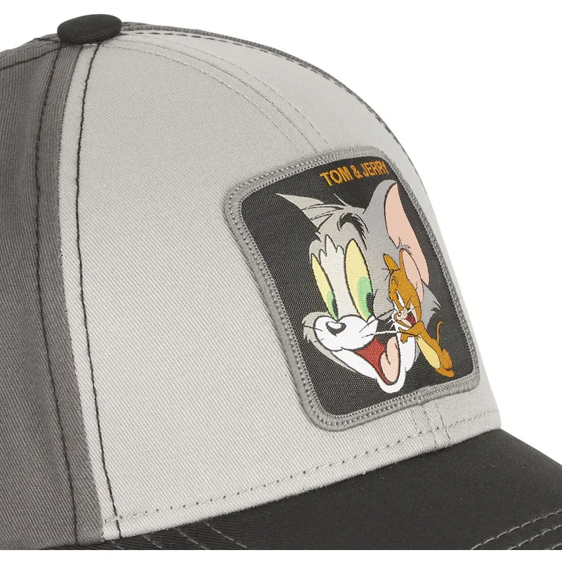 cappellino-curvo-grigio-regolabile-tom-e-jerry-tj4-looney-tunes-di-capslab