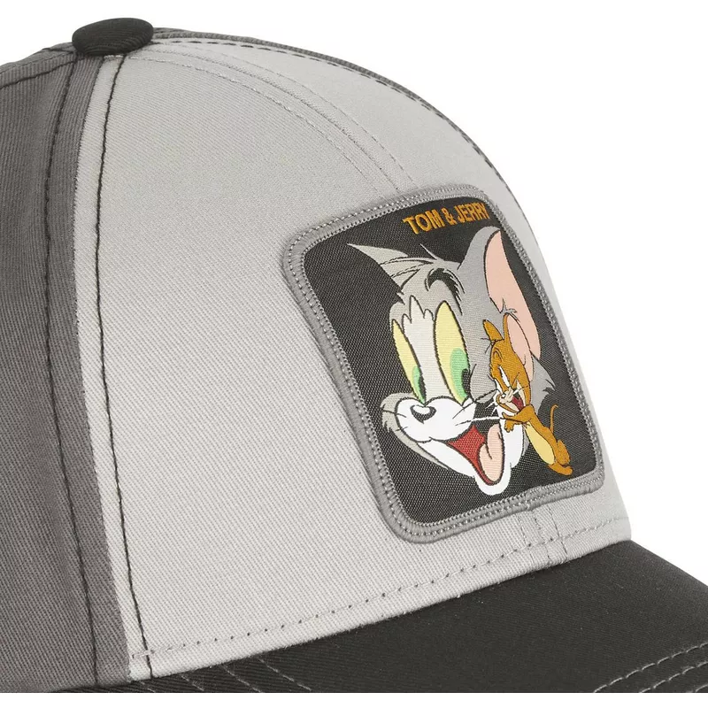 capslab-curved-brim-tom-and-jerry-tj4-looney-tunes-grey-adjustable-cap