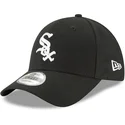schwarze-verstellbare-gebogene-kappe-9forty-the-league-der-chicago-white-sox-mlb-von-new-era